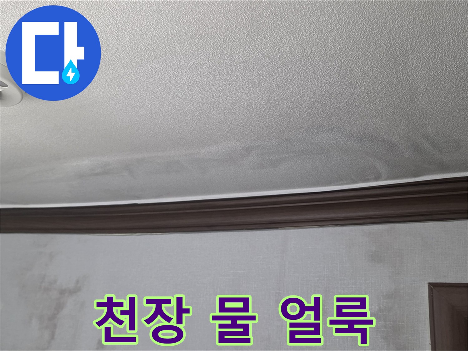 강북구 미아동 빌라 천장 누수 - 물 얼룩은 누수의 초기 신호일 수 있습니다