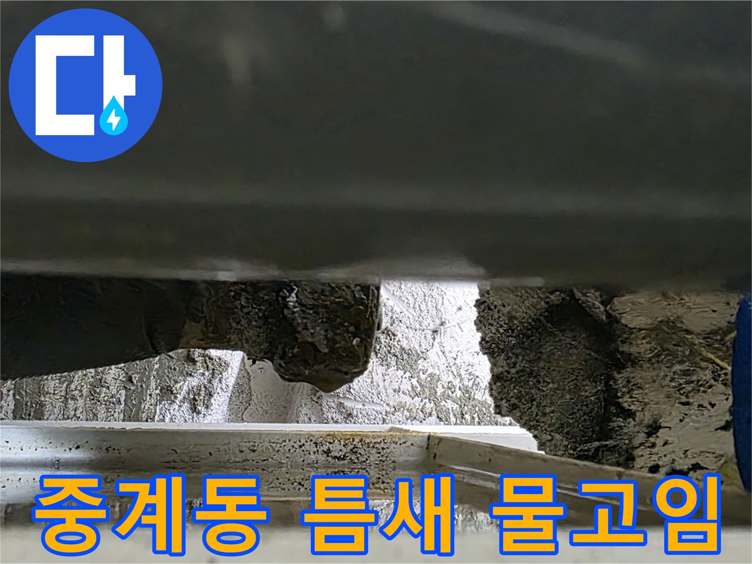 중계동 라이프청구신동아 틈새 누수 - 물 고임 현상 발생