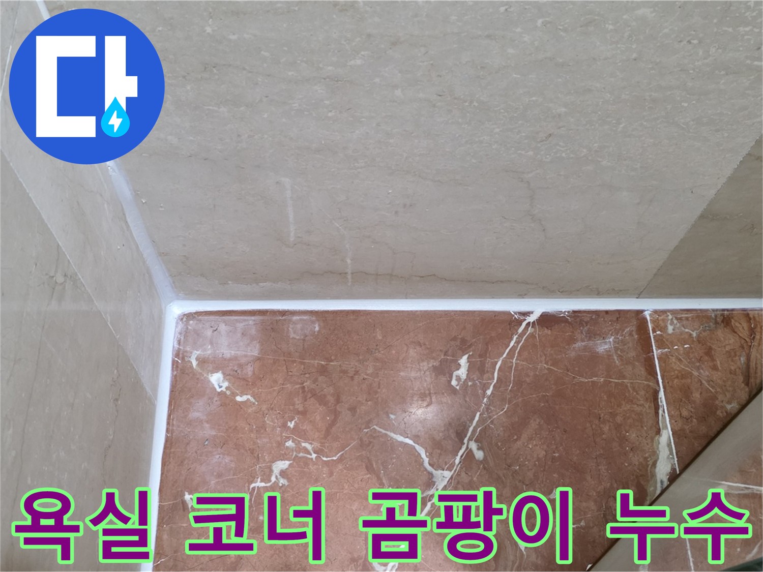 욕실 코너 곰팡이 누수 - 곰팡이 제거와 방수 시공으로 쾌적한 욕실!
