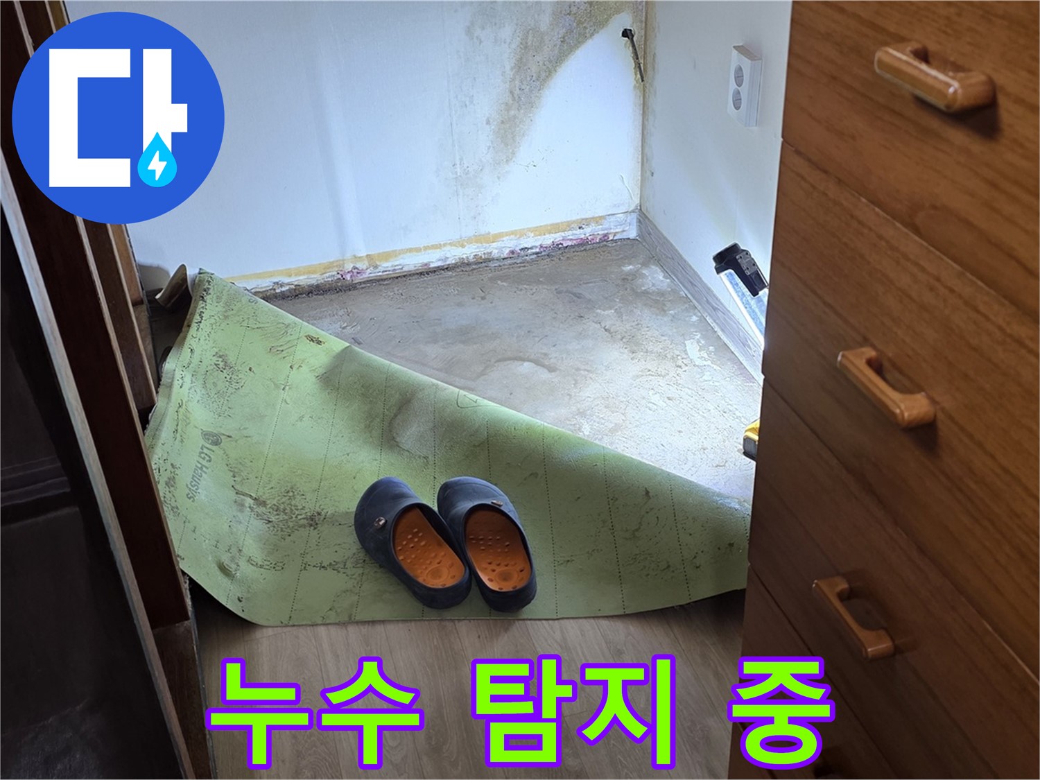 정밀 누수 탐지 작업 - 첨단 장비와 숙련된 기술