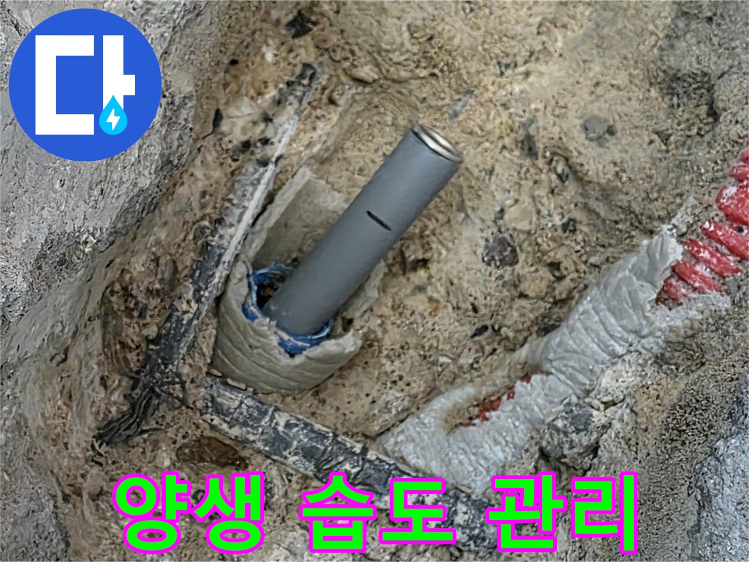 양주 누수 - 시멘트 양생 중 습도 유지