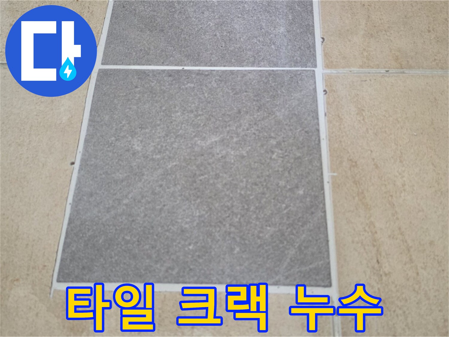 양주 삼숭동 아파트 - 타일 크랙(균열)으로 인한 누수 원인을 분석하고 있습니다.