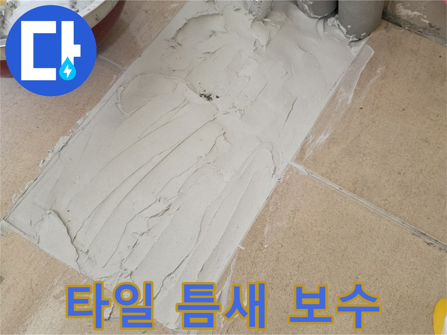 양주 삼숭동 자이아파트에서 타일 틈새 보수 작업을 진행했습니다 - 꼼꼼한 보수로 누수 고민 해결!