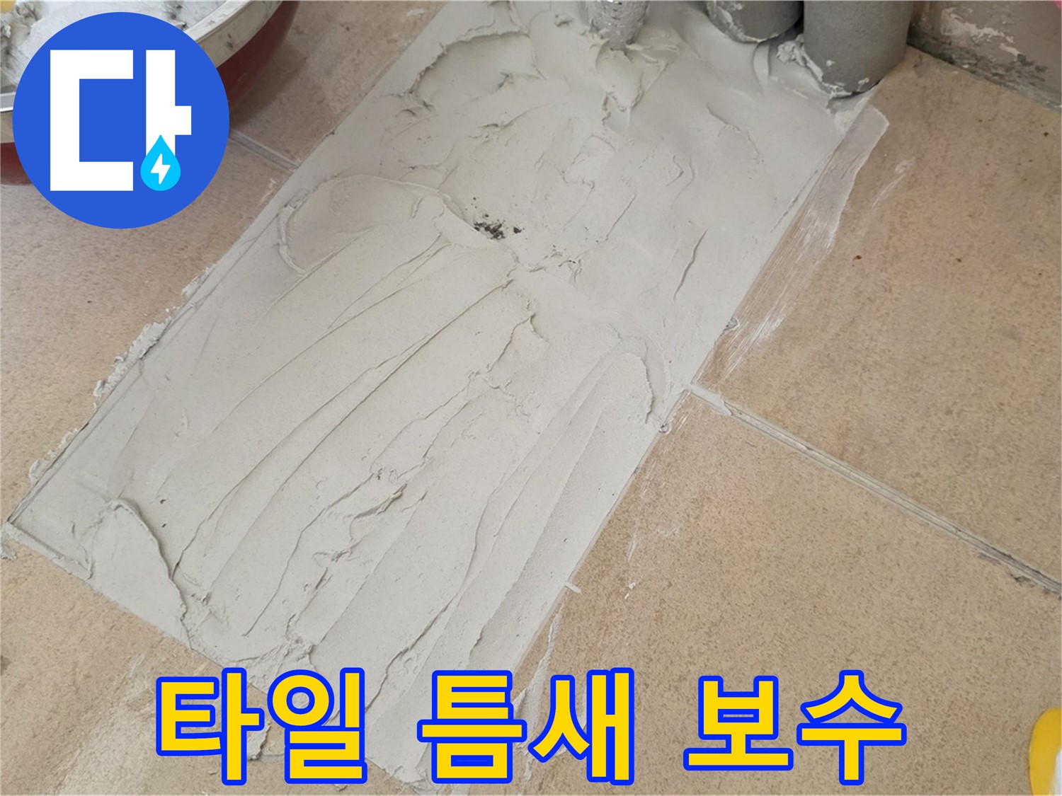 양주 삼숭동 자이아파트에서 타일 틈새 보수 작업을 진행했습니다 - 꼼꼼한 보수로 누수 고민 해결!
