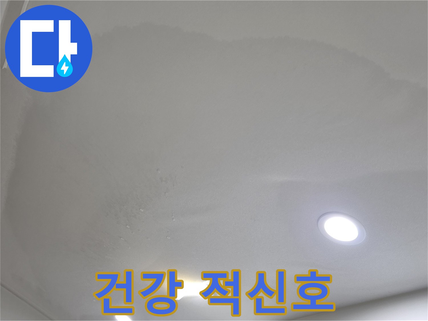 양주 아파트 누수 - 곰팡이 핀 천장 - 건강 적신호
