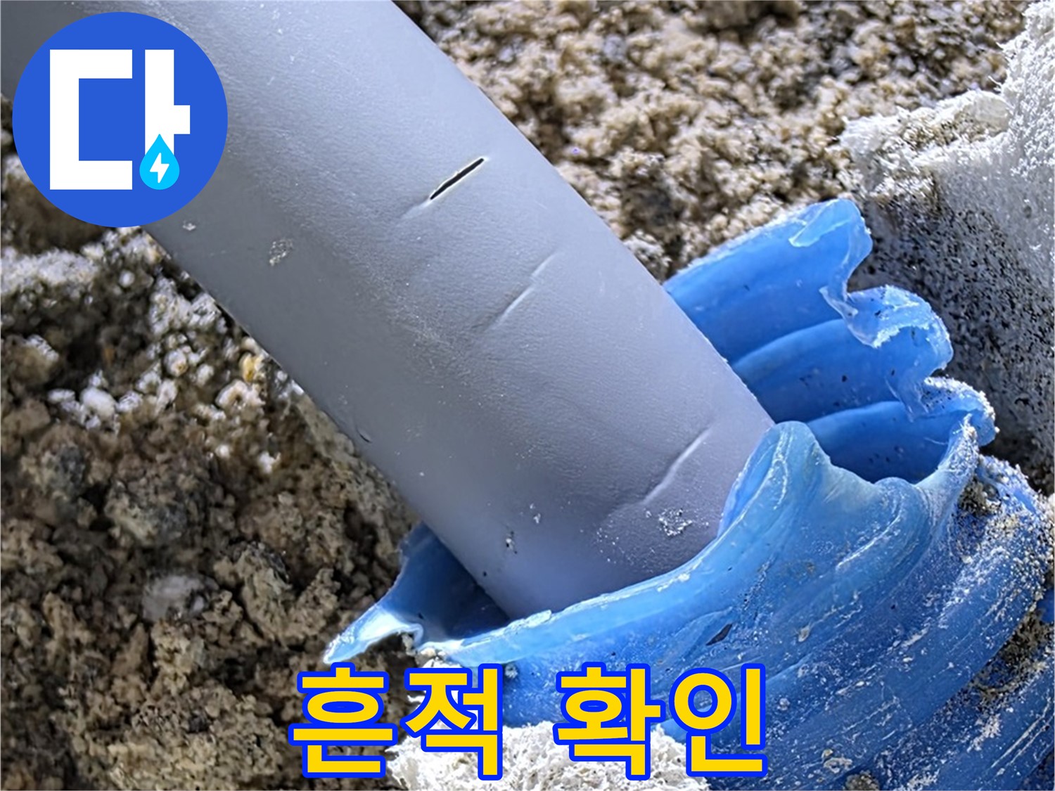 양주 자이아파트 누수 - 배관 주변 누수 흔적을 집중적으로 확인하고 있습니다 - 꼼꼼한 탐지.