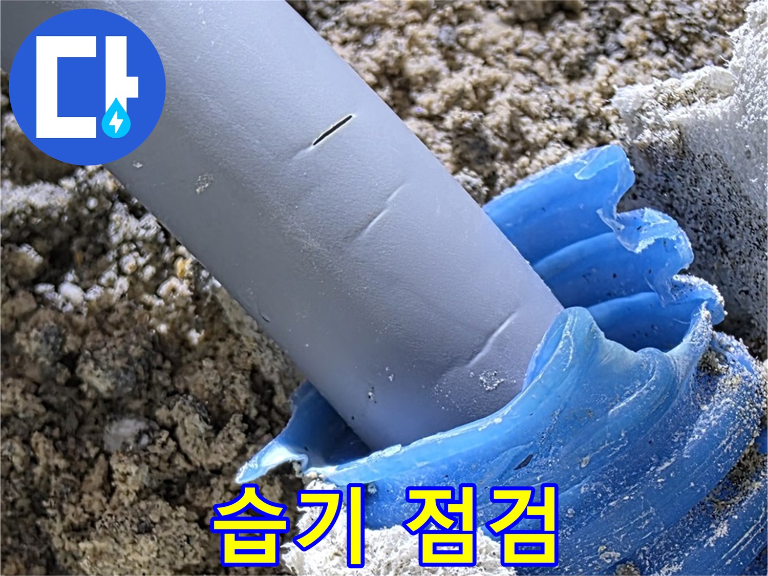 양주 자이아파트 누수 - 배관 주변 습기를 집중적으로 점검하여 누수 여부를 확인하고 있습니다 - 정밀 탐지.
