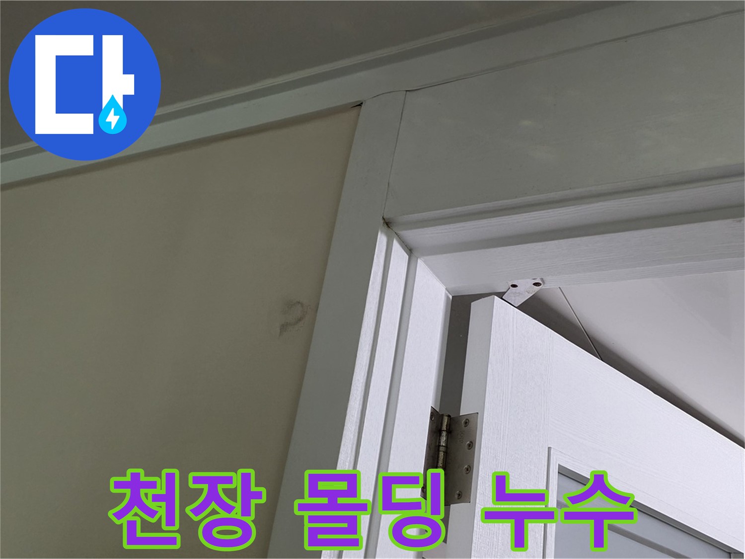 분당 운중동 산운마을 아파트 - 천장 몰딩에서 발견된 누수 - 꼼꼼한 점검으로 누수 원인을 파악하고 해결합니다.