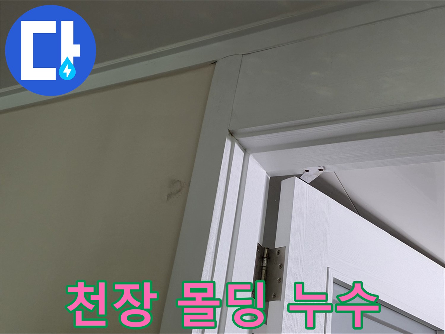 분당 운중동 산운마을 - 천장 몰딩에서 발견된 누수, 꼼꼼한 점검으로 원인을 파악합니다.