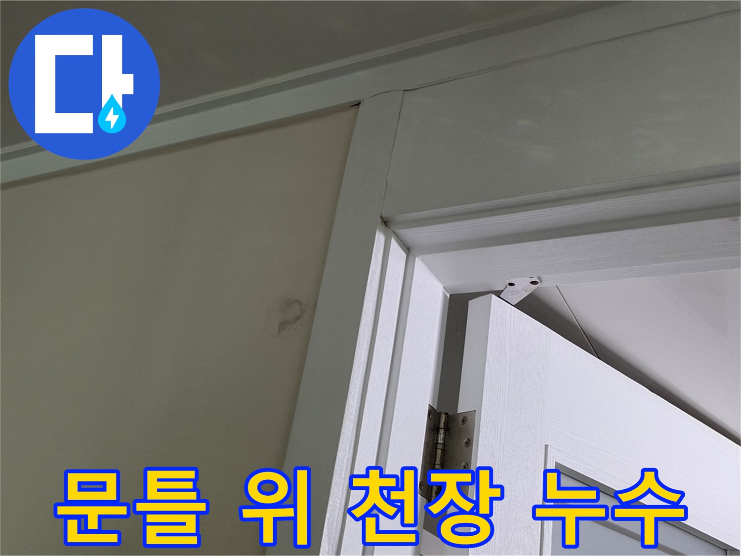 분당 운중동 아파트 문틀 위 천장 누수 - 누수 발생 위치와 주변 환경을 꼼꼼히 살펴 원인을 파악합니다.
