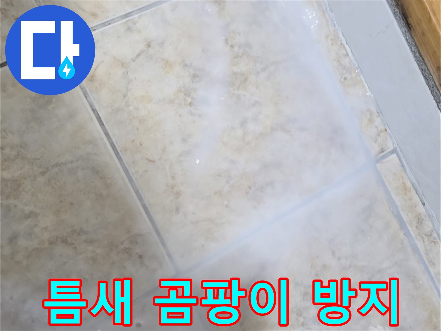 타일 틈새 누수 방지 - 곰팡이 걱정 없이 - 깔끔하게 마무리