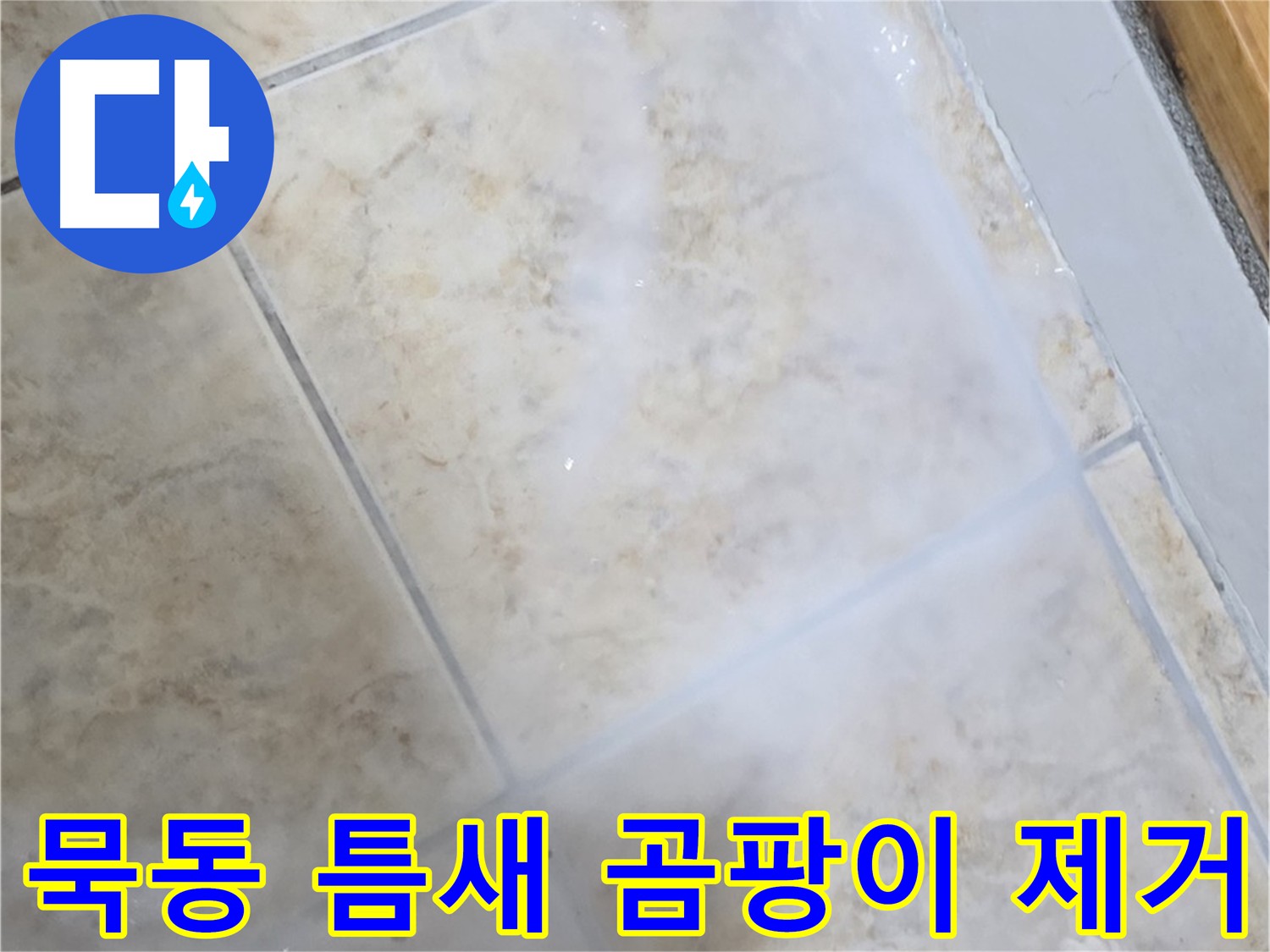 타일 틈새 곰팡이 - 완벽하게 제거하고 - 누수까지 차단!