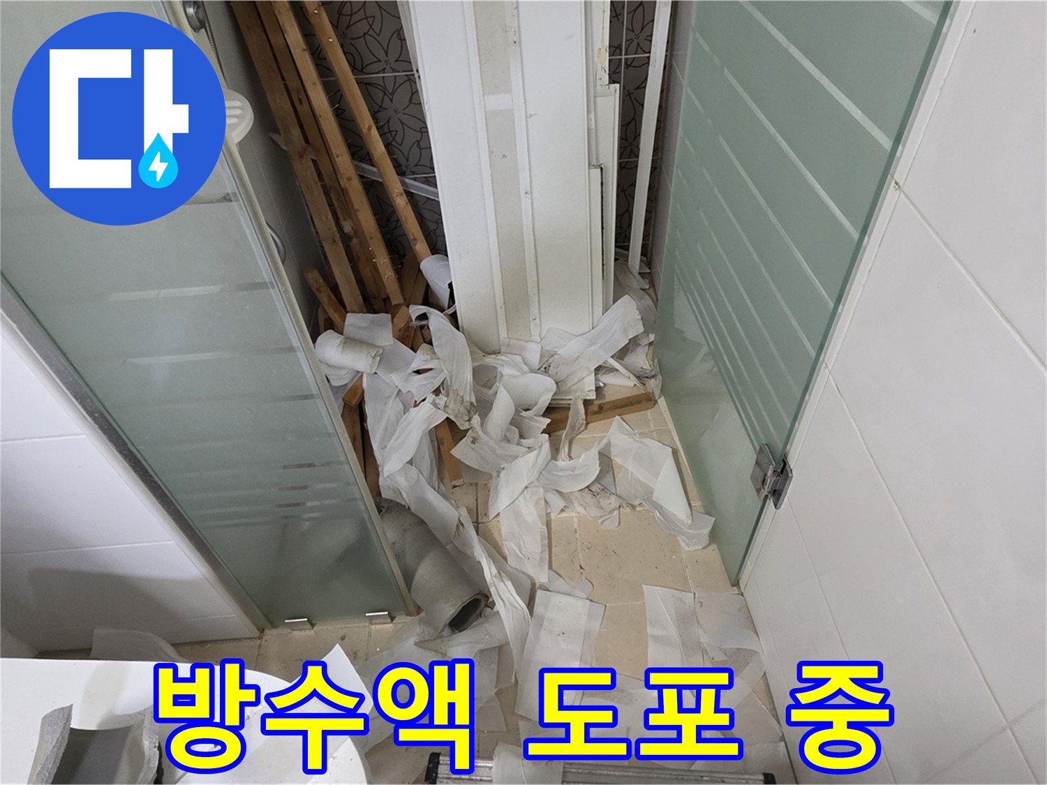 양주 백석 서광아파트 욕실 방수액 도포 - 꼼꼼한 시공으로 완벽한 누수 차단