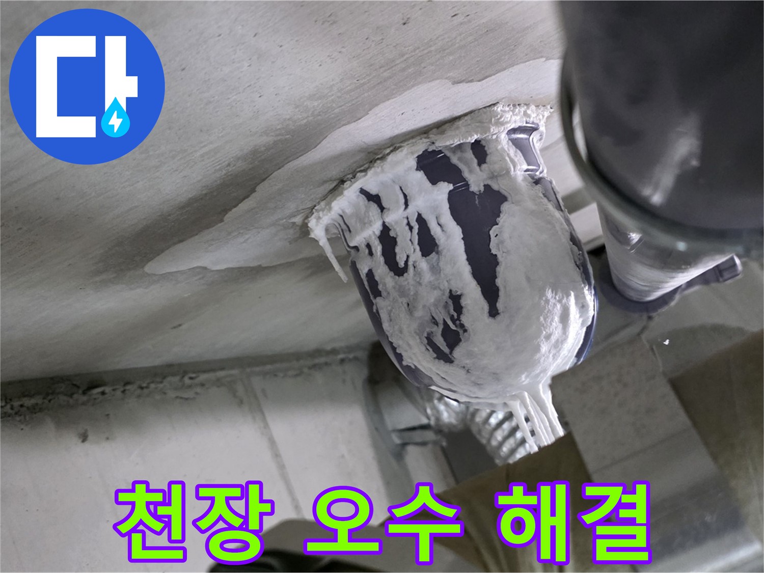 분당 운중동 누수 - 천장 오수 배관 누수, 완벽하게 해결해 드립니다