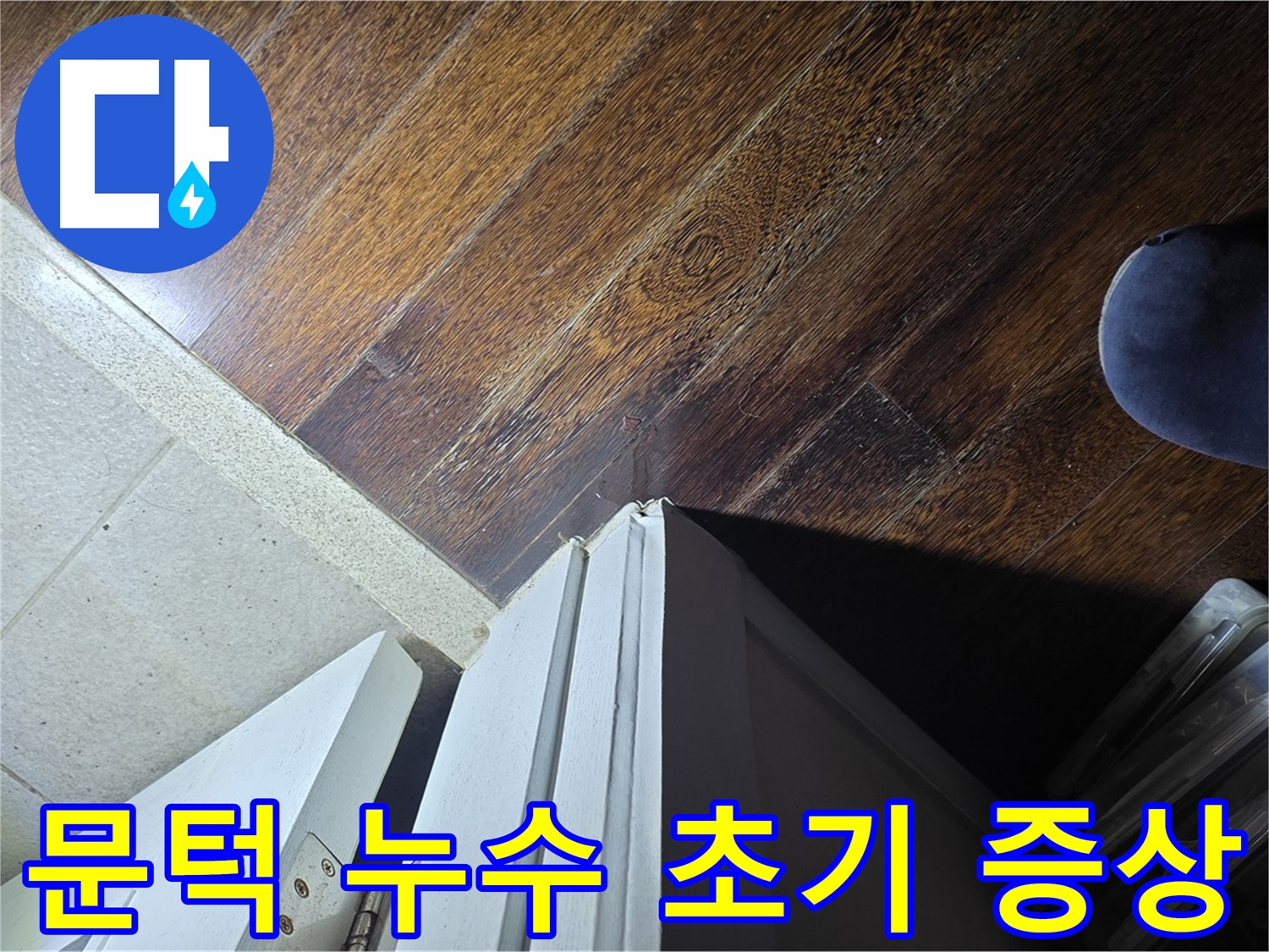 성남 분당 아파트 누수 - 운중동 산운마을 문턱 누수 초기 증상 체크