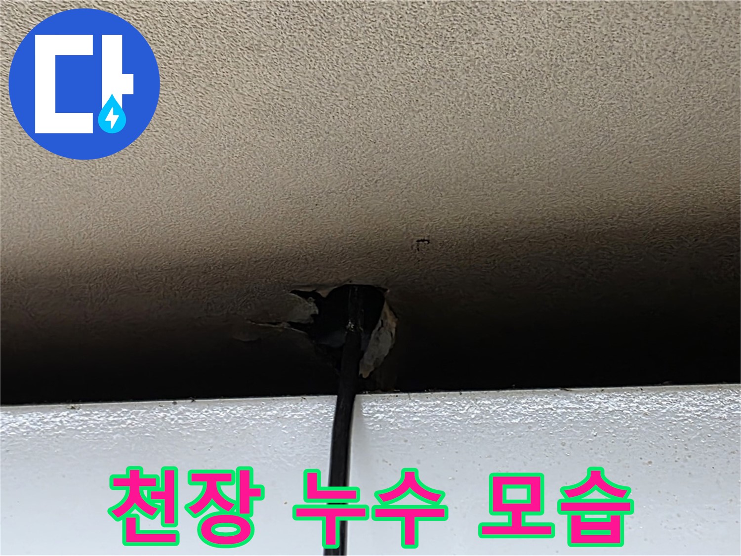 동대문구 장안동 누수 - 심각한 천장 누수 모습 확인
