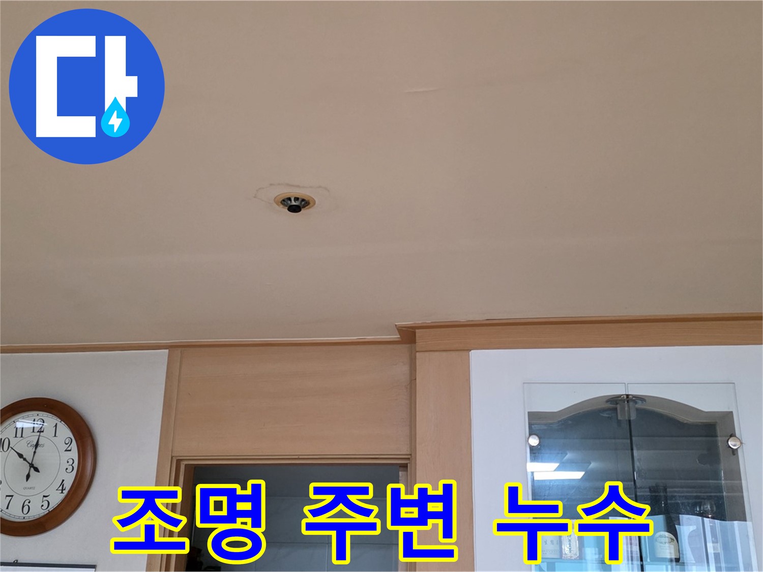 천장 조명 주변 누수 - 동대문구 누수 점검