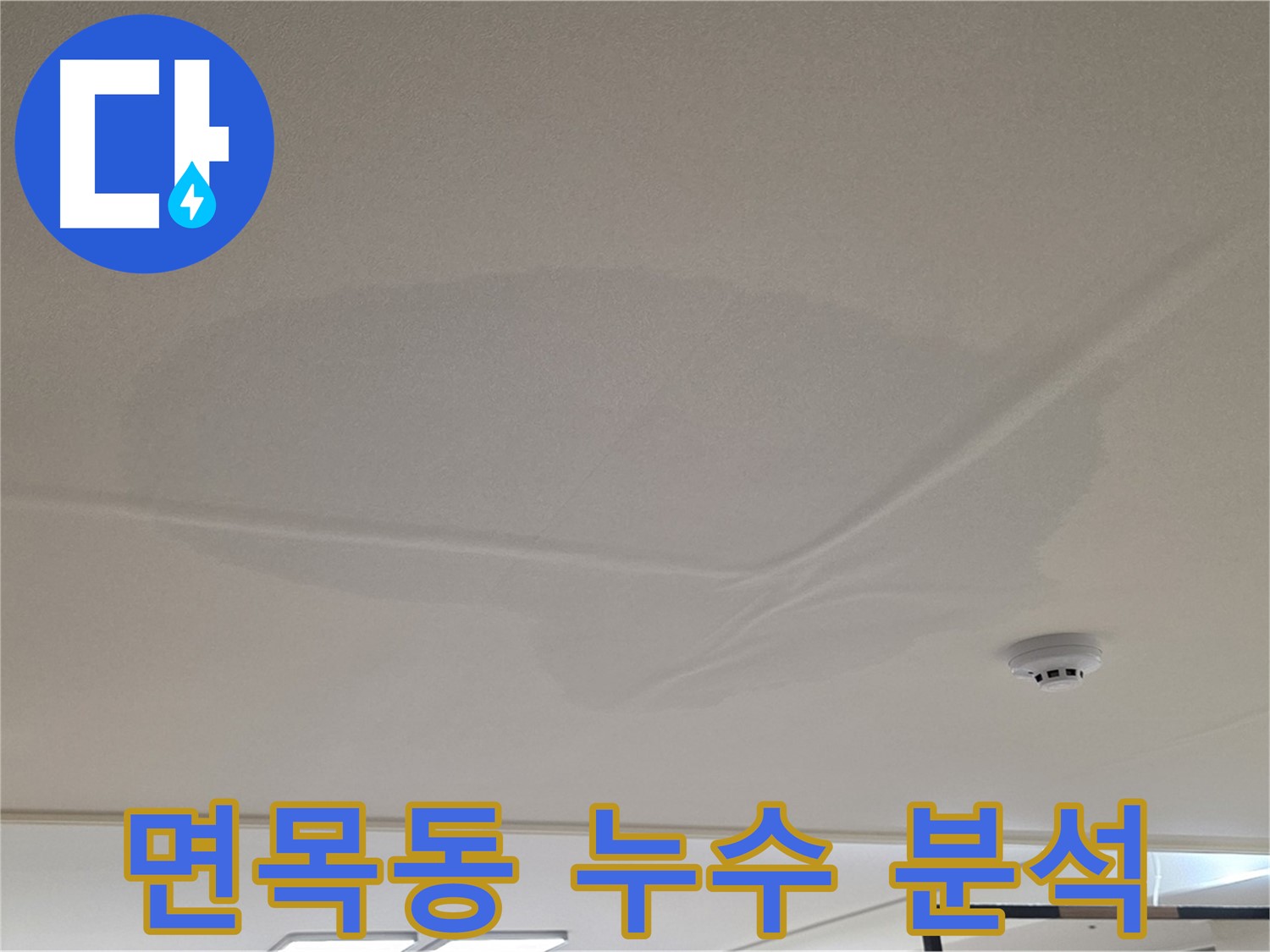 면목동 아파트 천장 누수 - 넓은 물 얼룩 - 원인 분석 후 맞춤 공사