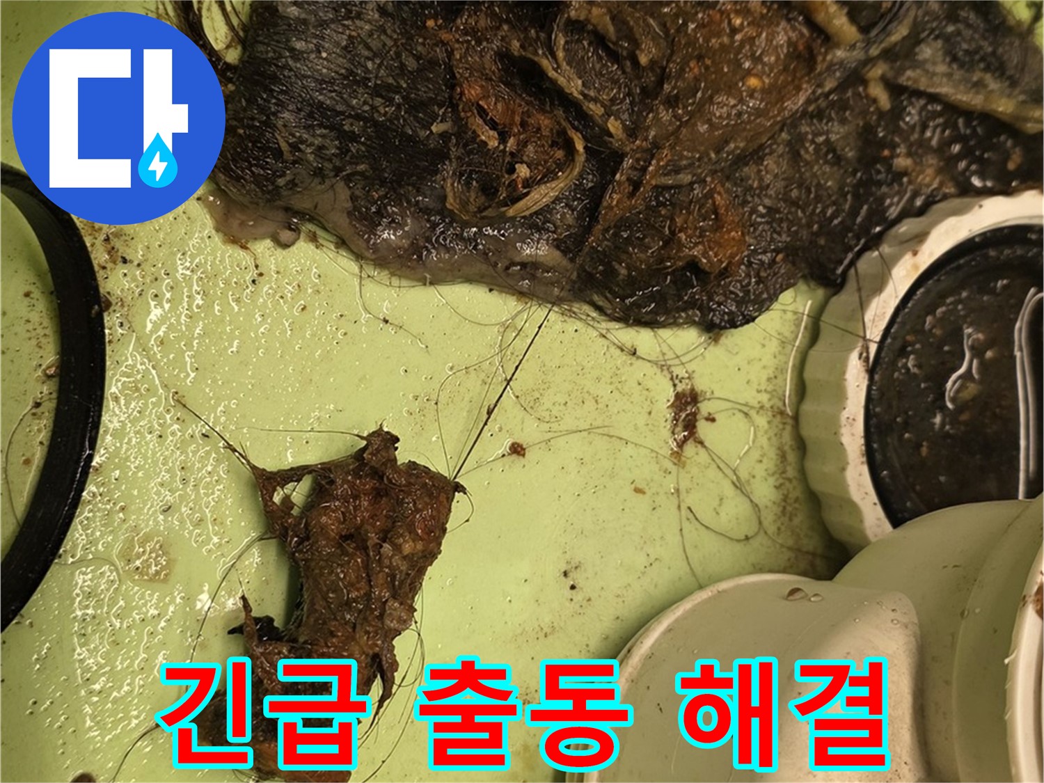 사가정 센트럴아이파크 105동 세면대 배수구 - 꽉 막힌 배수구, 전문가 출동!