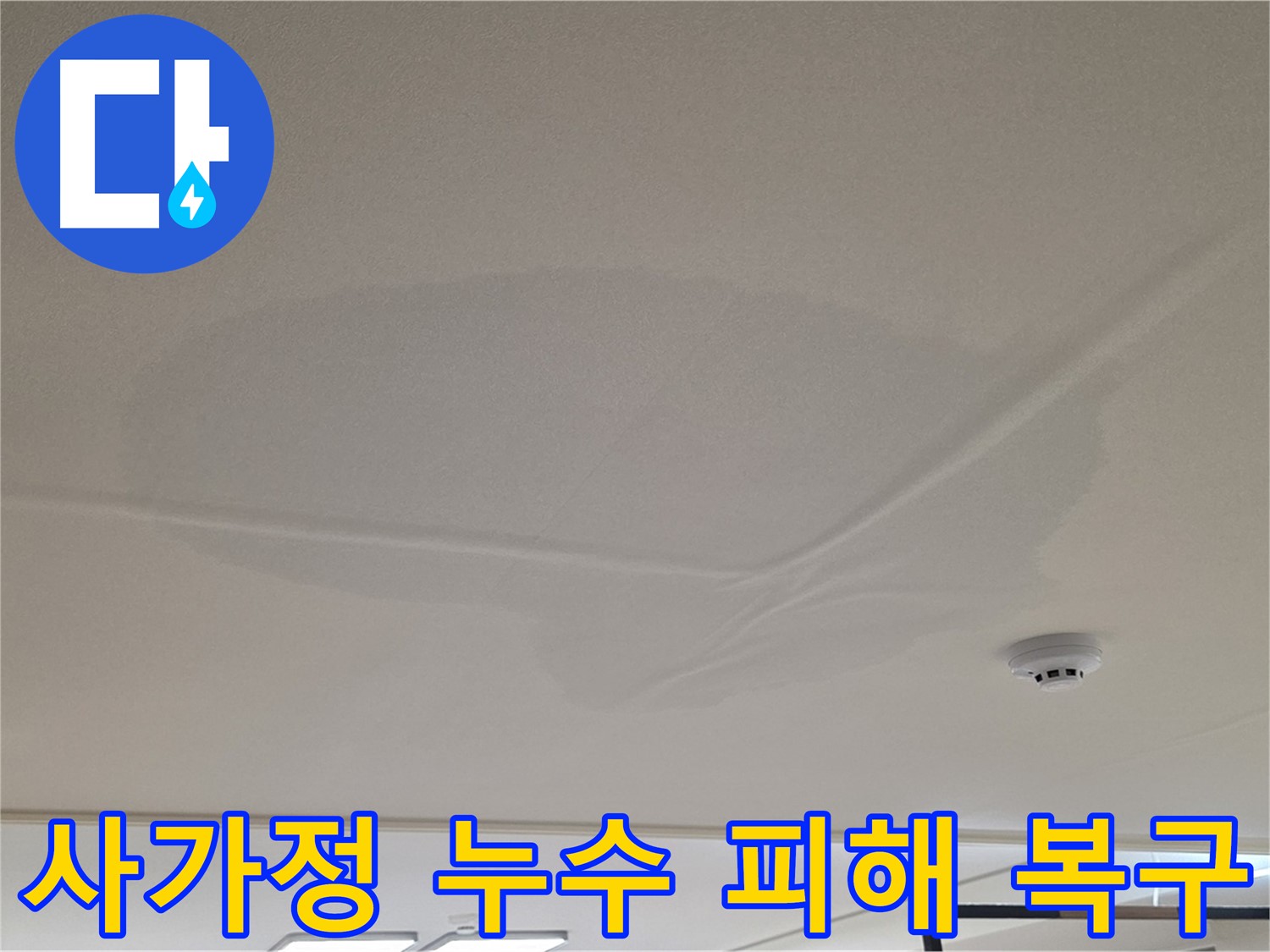 사가정 아파트 천장 누수 - 넓은 범위 물 얼룩 - 완벽 복구 및 안심 보장 서비스