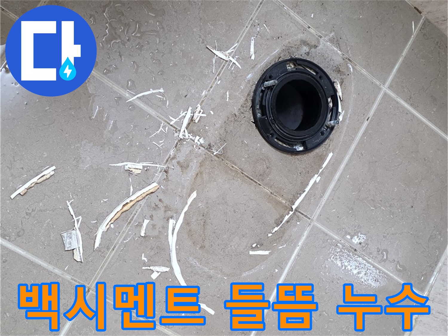 포천 일동 아파트 변기 누수 - 백시멘트 들뜸으로 인한 누수 해결