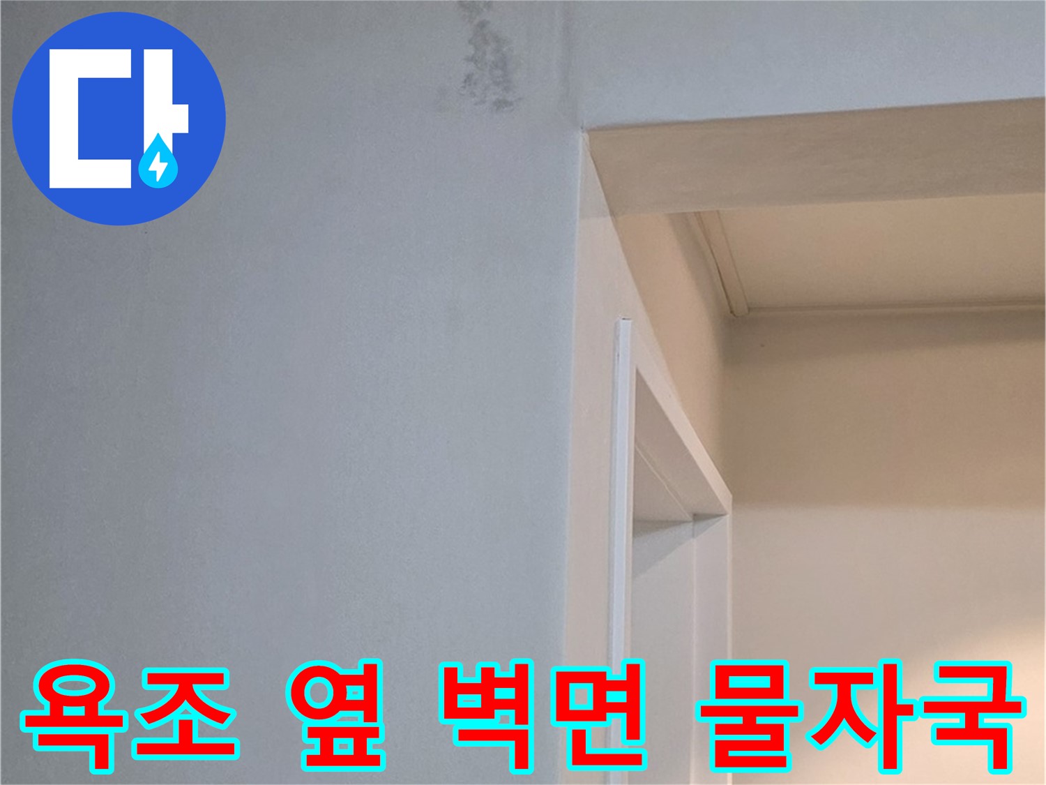 포천시 일동면 기산리 아파트 욕조 옆 벽면 물자국 - 곰팡이 발생 가능성 진단
