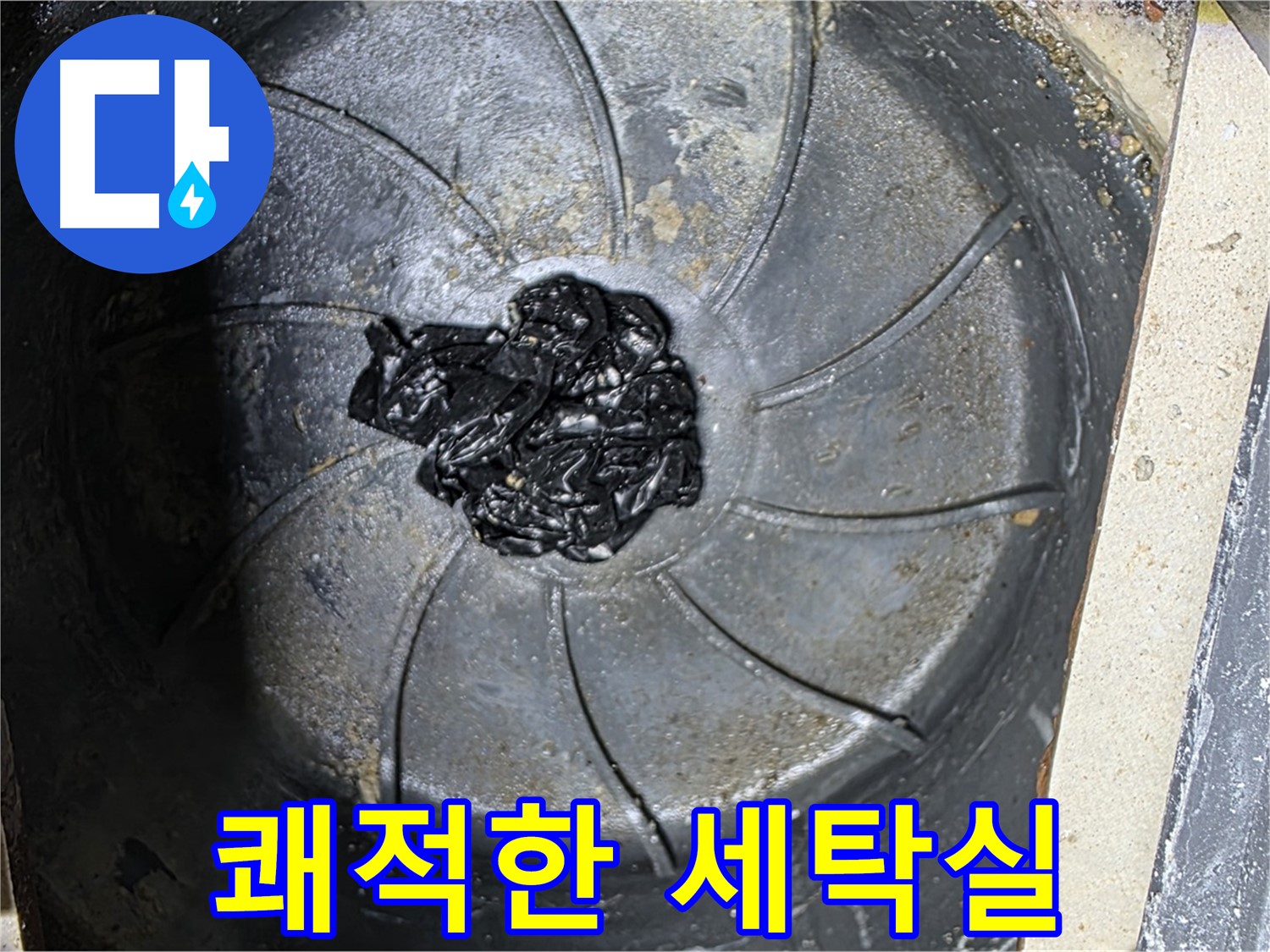 곰팡이 찌꺼기 제거 - 쾌적한 세탁실 완성!