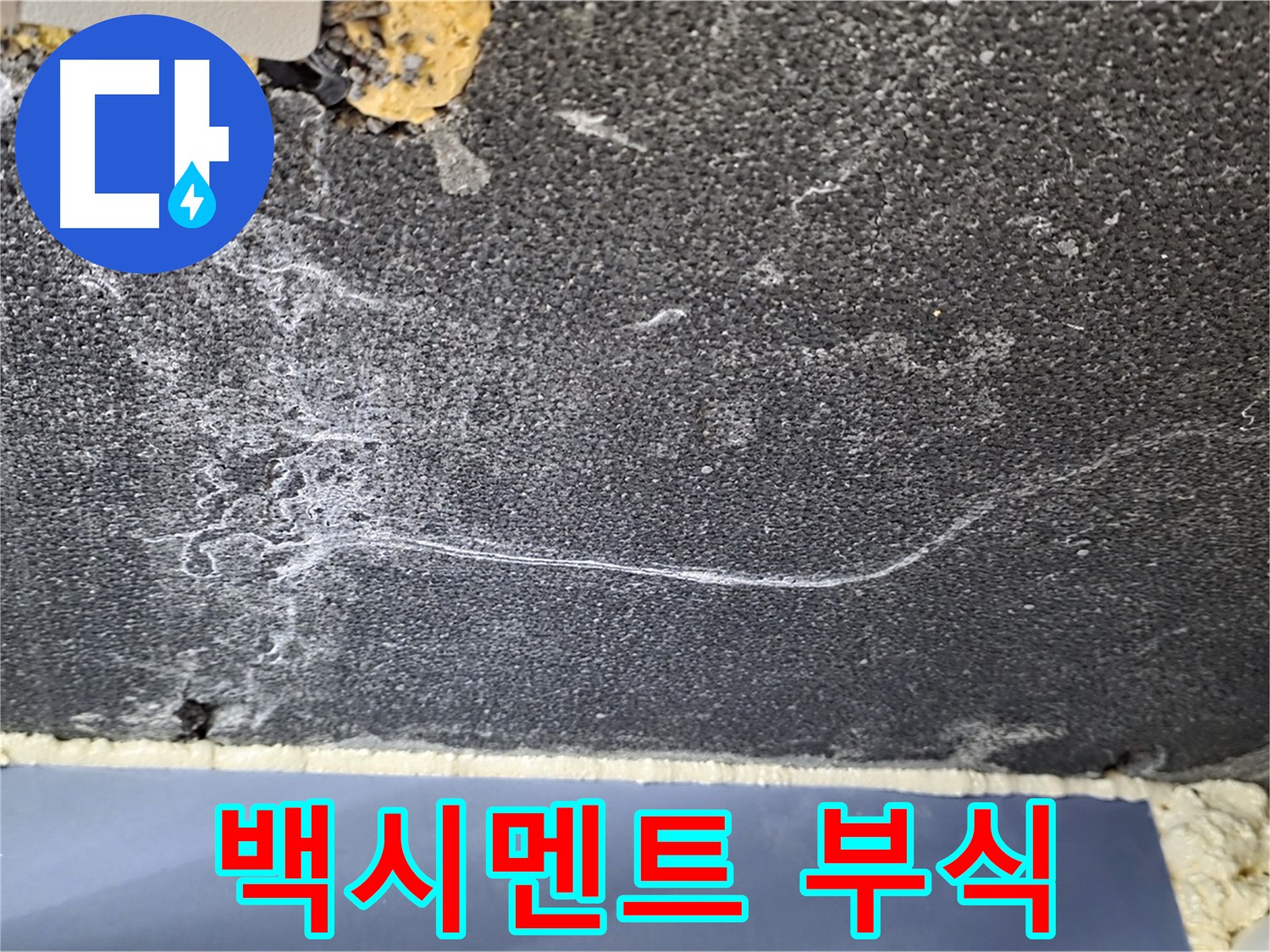 파주시 동패동 운정어반프라임 아파트 천장 누수 - 백시멘트 부식 확인