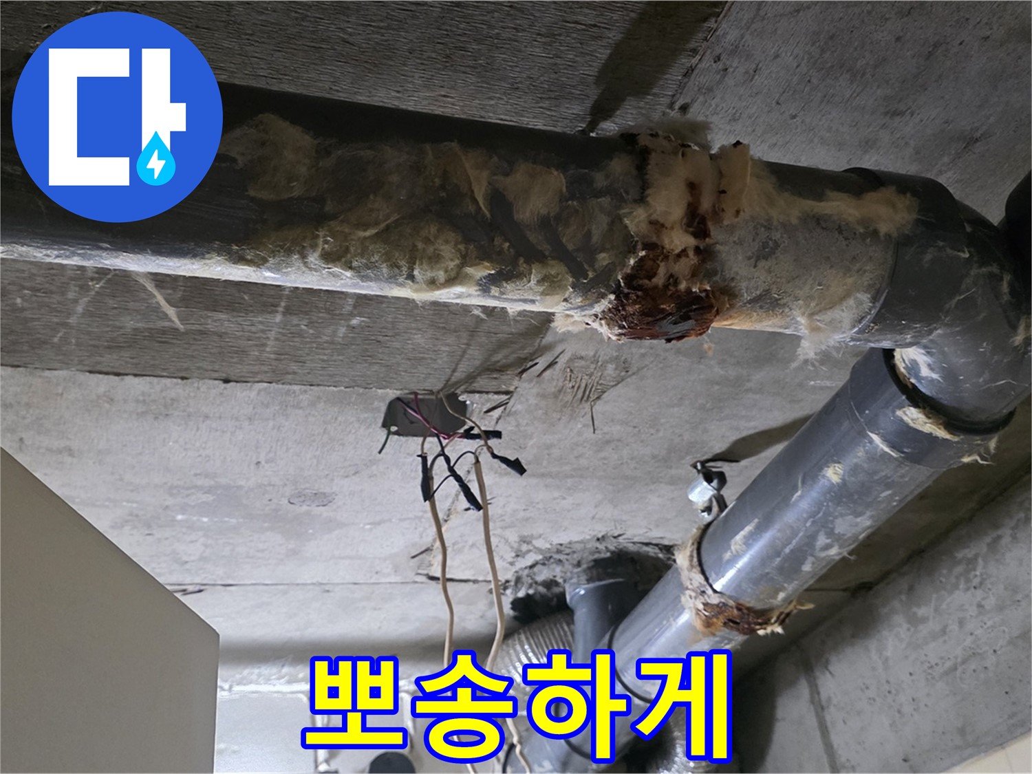 새절역 누수 - 오수 배관 부식 뽀송하게 해결