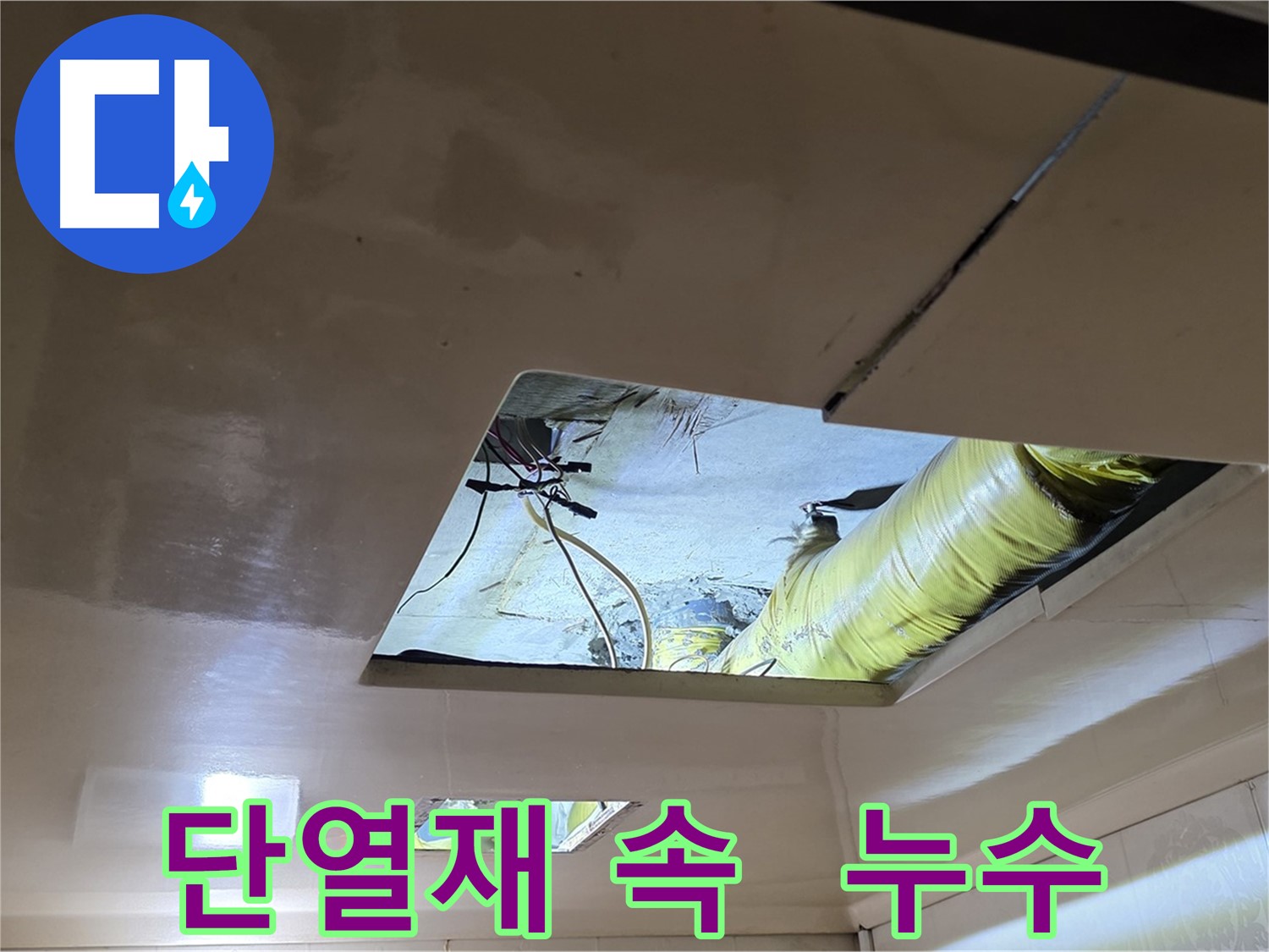 신사동 새절역 현대아파트 천장 - 천장 단열재 속에 숨겨진 누수를 찾아라!
