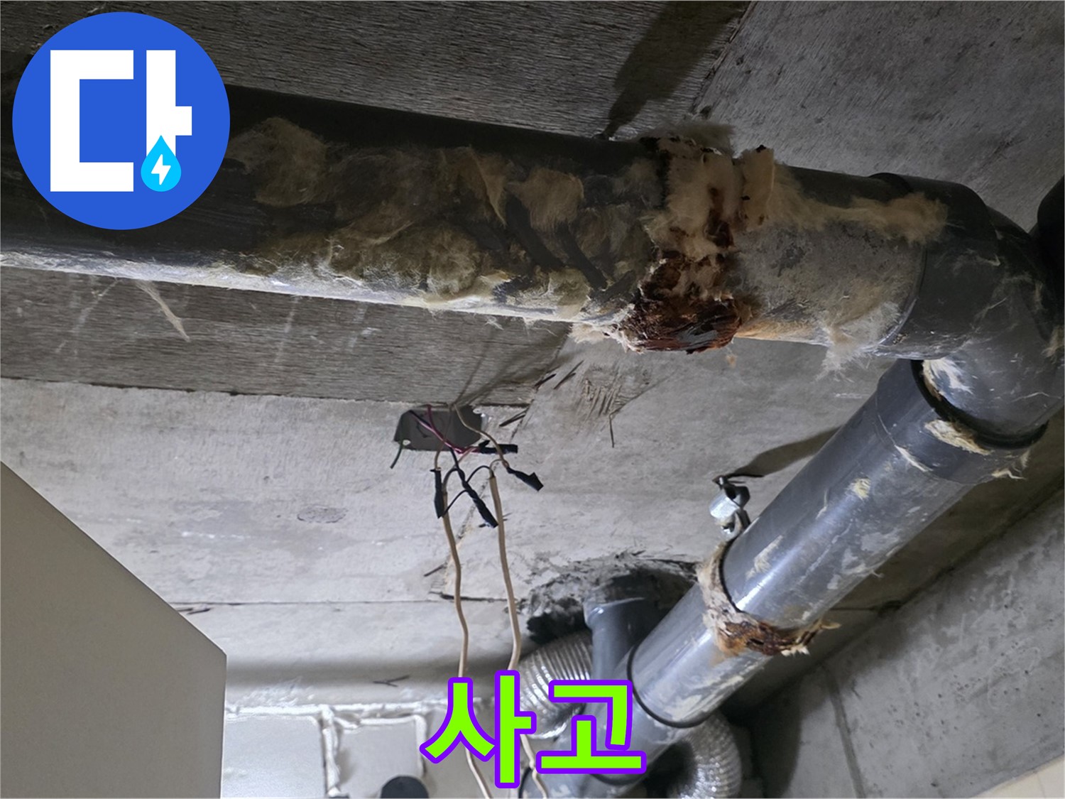 신사동 새절역현대아파트 누수 - 오수 배관 파손 긴급 수리 - 사고 예방