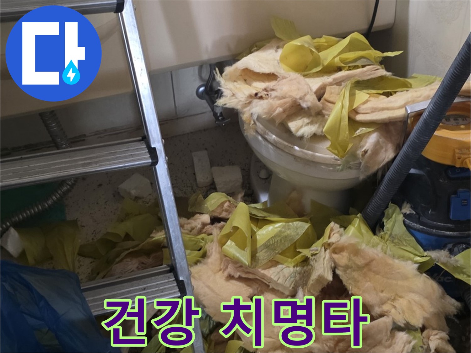 은평구 누수 현장 - 녹물과 곰팡이로 오염된 배관 - 건강에 치명타