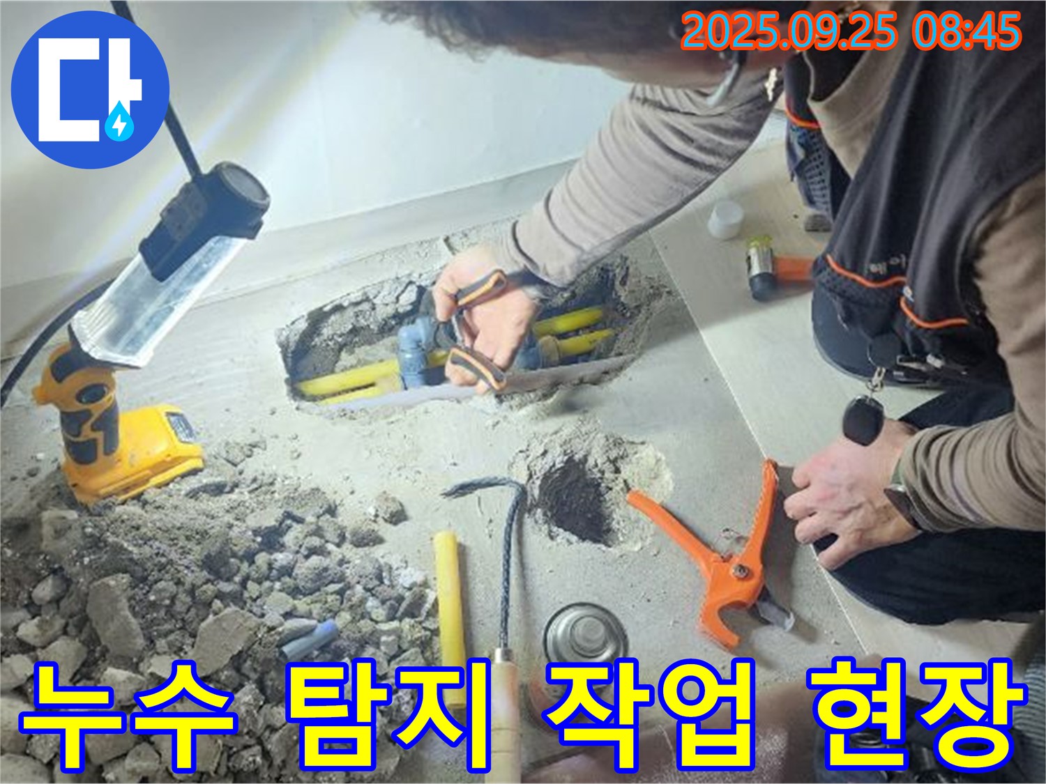양주시 백석읍 연곡리 누수 탐지 작업 현장 - 신속하고 정확하게 누수 문제를 해결합니다.