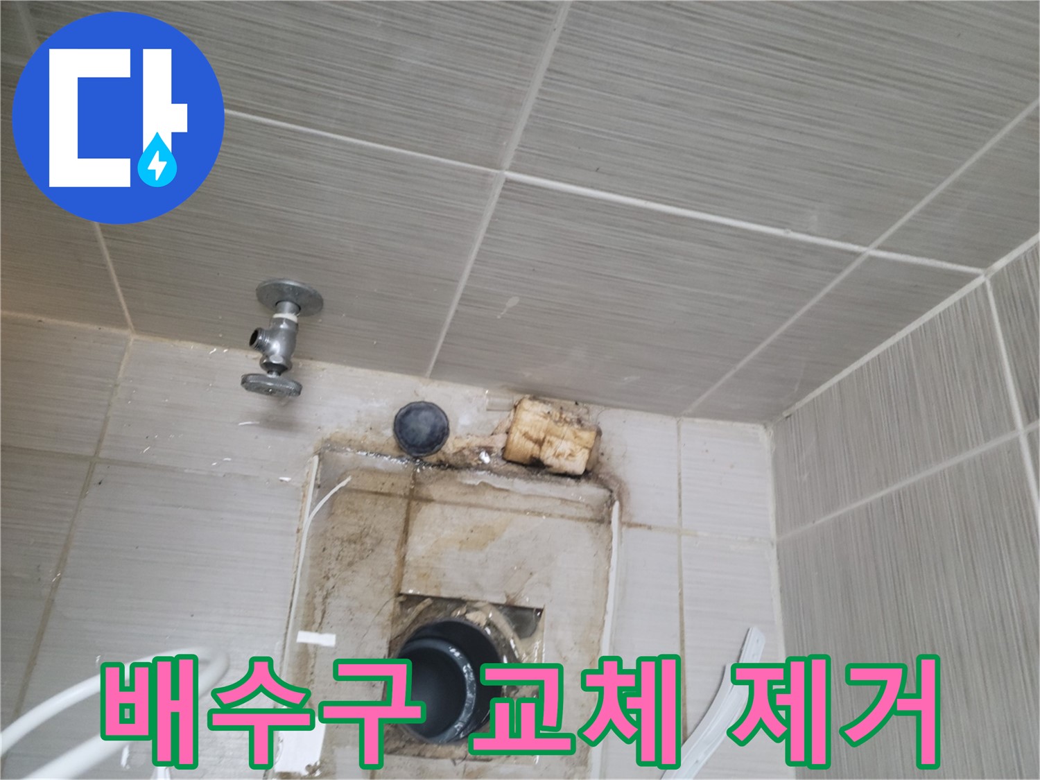 동두천 신창비바패밀리-2단지 노후 배수구 교체 및 곰팡이 제거