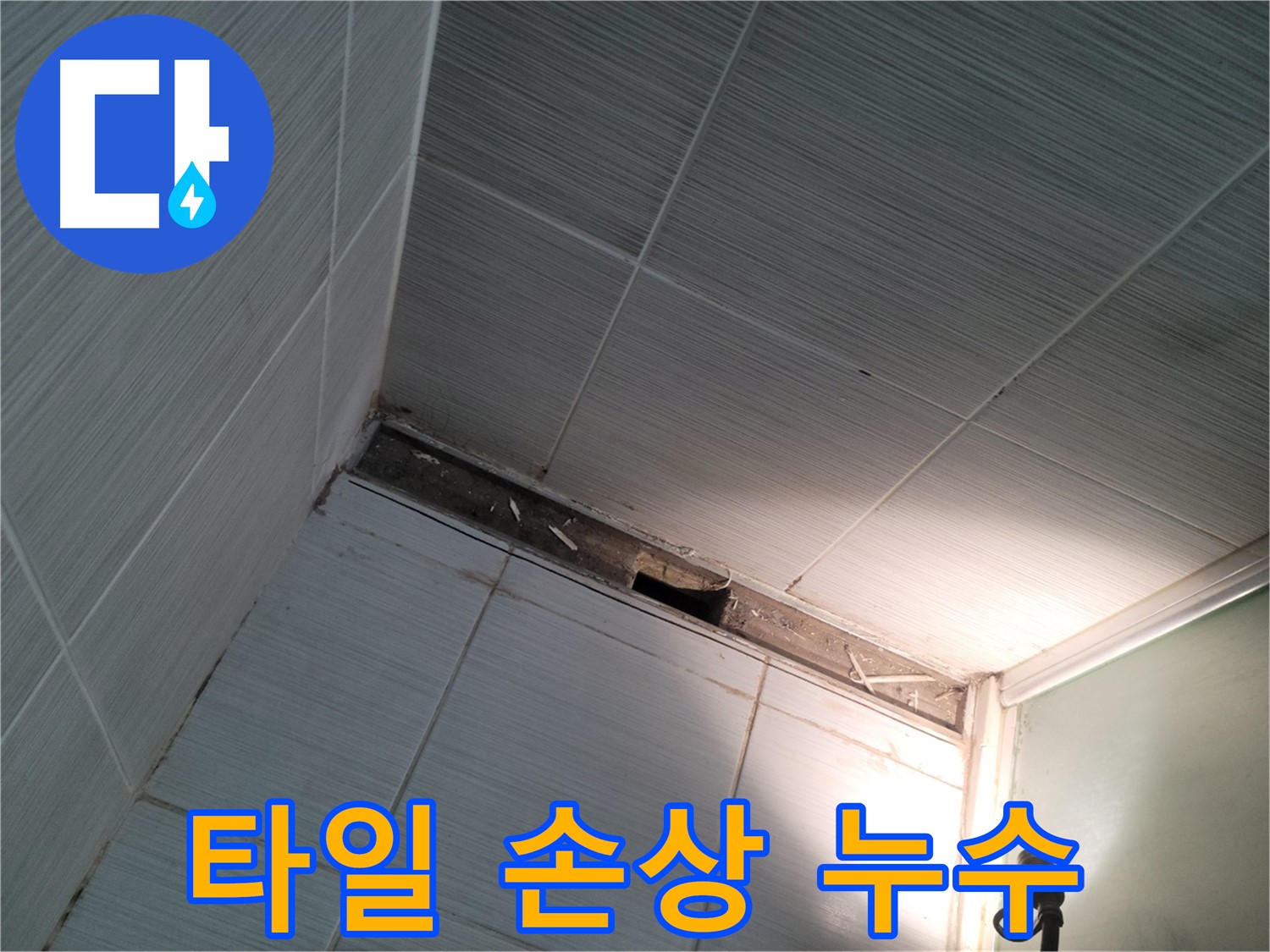 동두천 중앙동 타일 손상 누수 - 심각한 상황