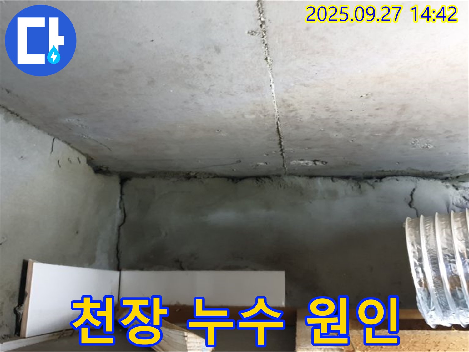 양주시 광적면 천장 누수 - 누수 원인 파악을 위한 전문 장비 사용