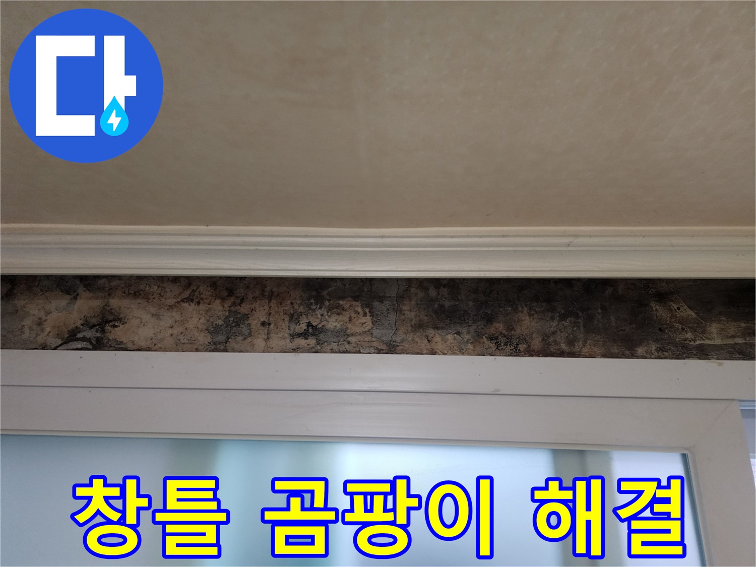 공릉동 누수 해결 사례 - 창틀 곰팡이 제거 및 누수 방지 시공 과정