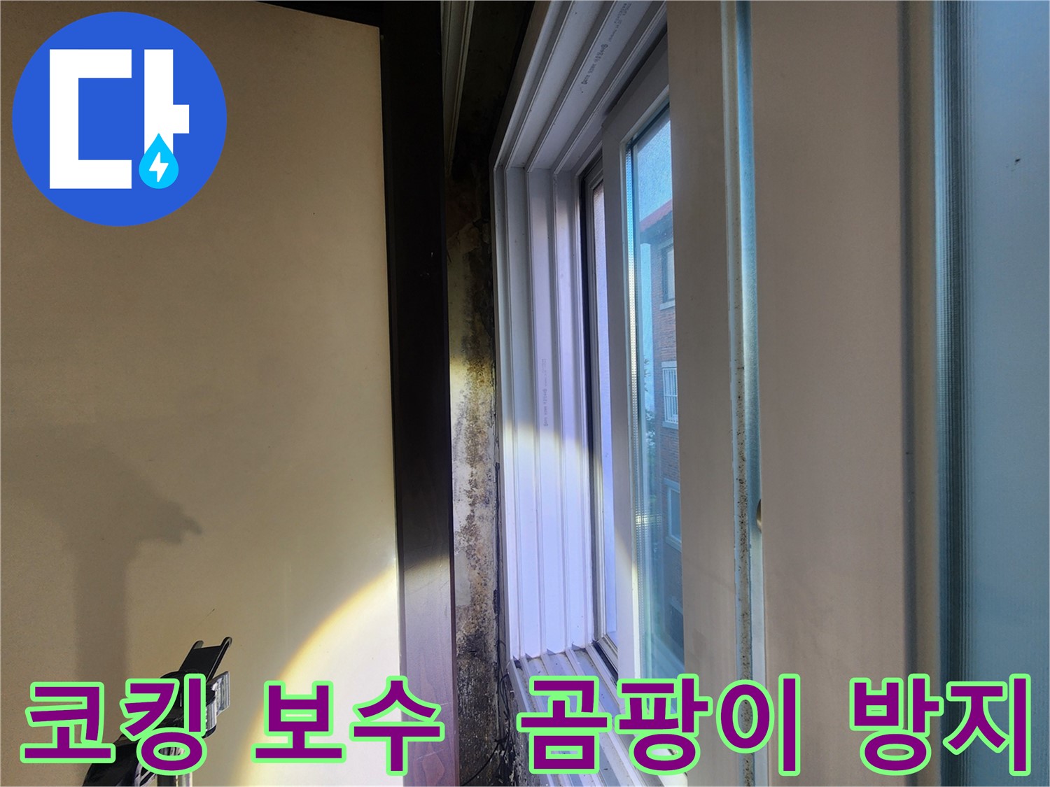 창문 코킹 완벽 보수 및 곰팡이 완벽 방지 시공 - 누수 해결