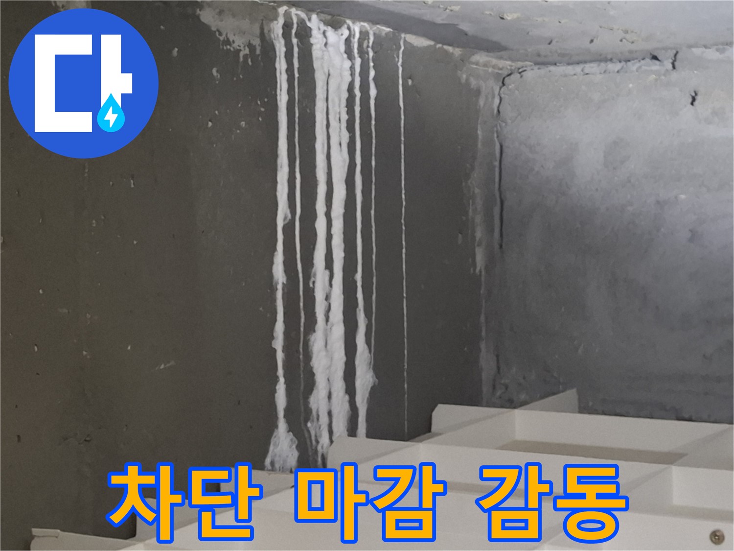 삼평동 봇들마을 아파트 누수 - 계단 누수를 '완벽 차단'하고 깔끔하게 마감하여 고객님께 감동을 선사했습니다.