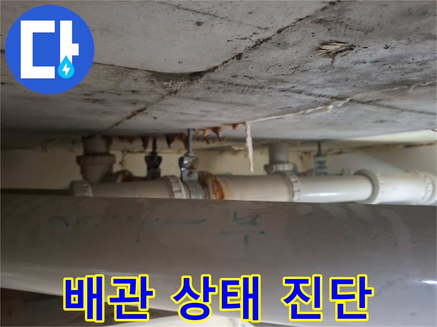 성남 분당 봇들마을2단지 아파트 - 천장 점검구 배관 상태 확인, 누수 위험 진단