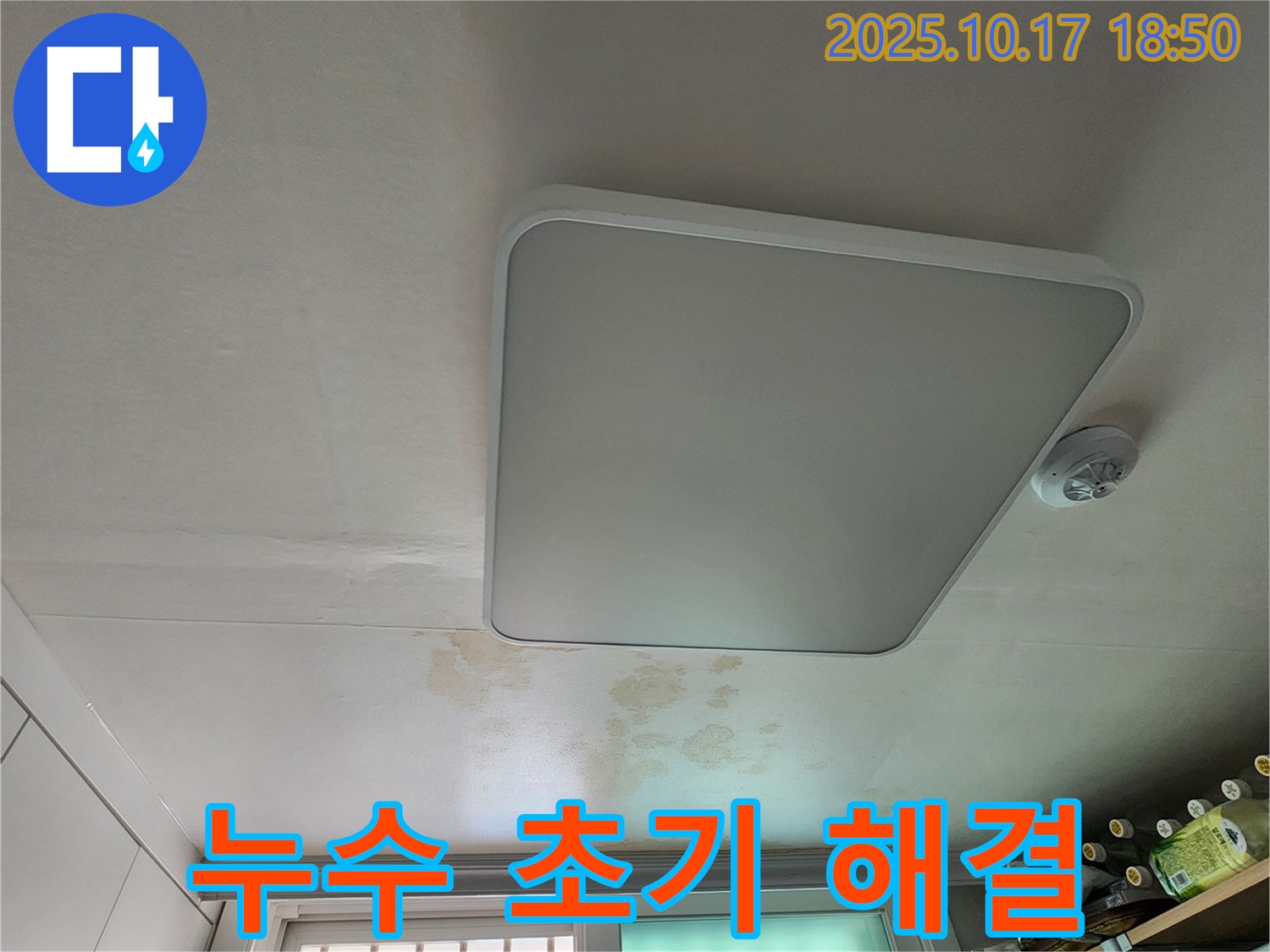 양주시 남면 상수리 주택 천장 - 누수 초기 발견, 신속한 해결 중요