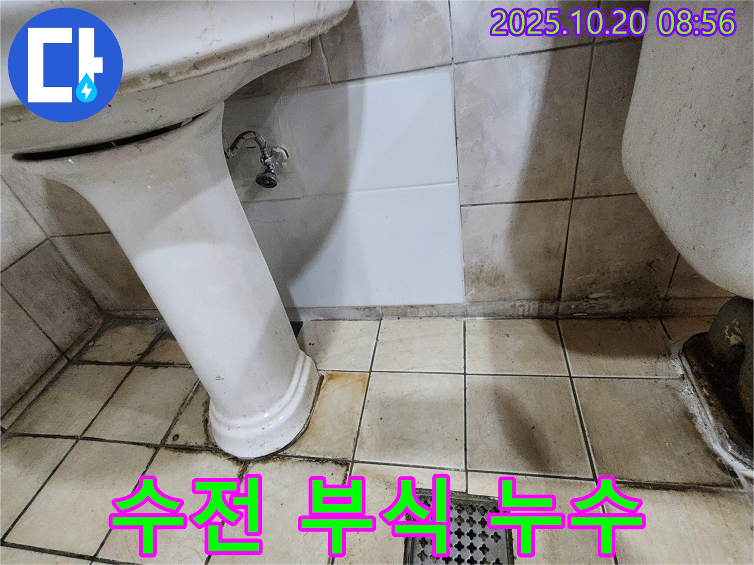 양주시 장흥면 석현리 - 세면대 수전 하부 연결 부위 누수 및 부식 점검 - 수전 상태 확인