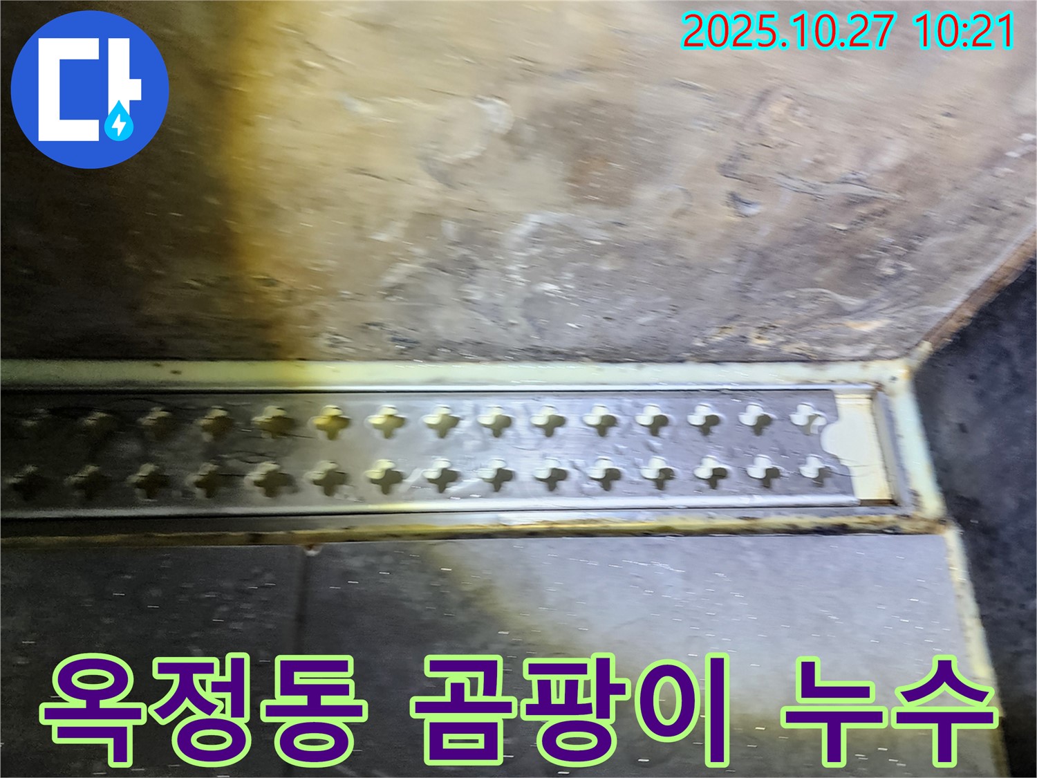양주시 옥정동 욕실 트렌치 주변 곰팡이 - 누수 원인 제거 후 깨끗하게 곰팡이 청소!