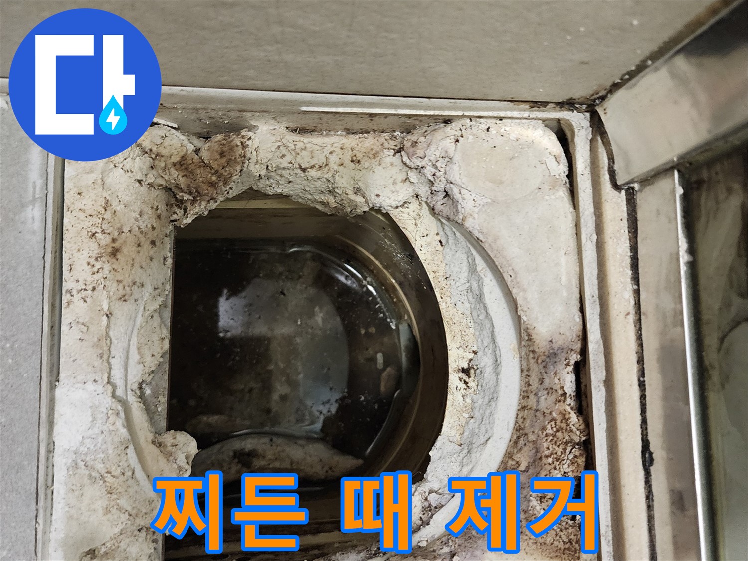 금호동2가 신금호파크자이 욕실 유가 주변 찌든 때 - 누수 유발
