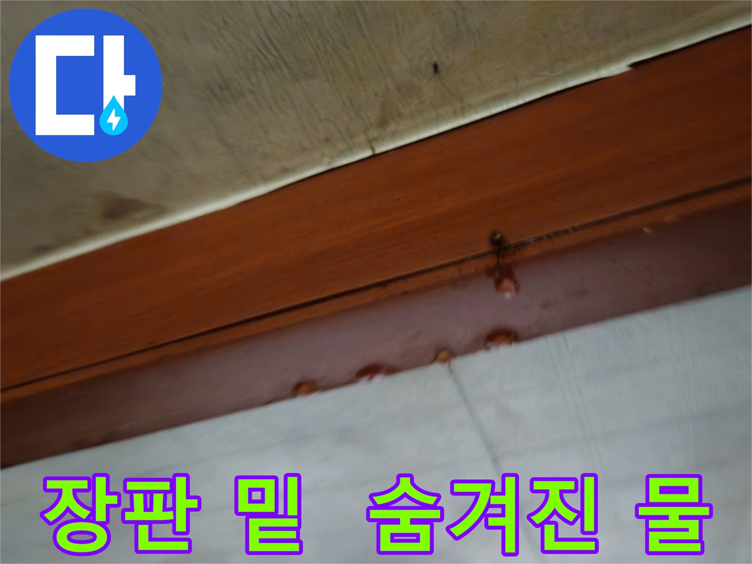 장판 밑 누수 - 용산구 누수탐지 전문가가 해결