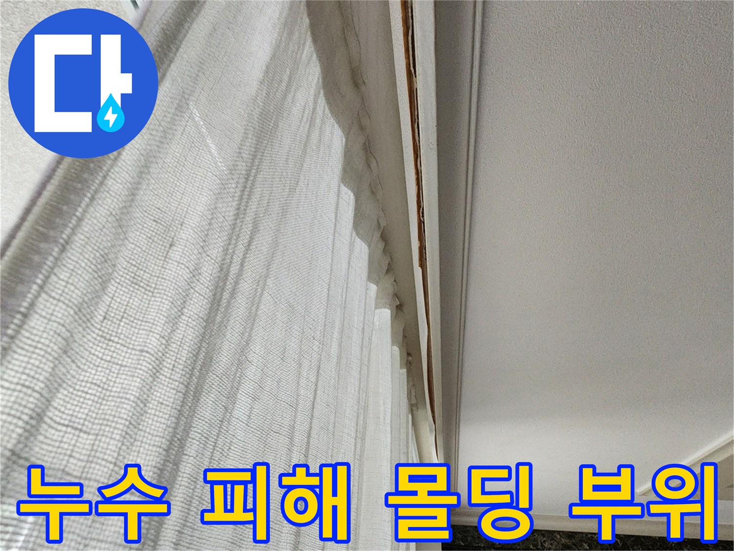 의정부 송산동 아파트 내부 천장 물샘 흔적 사진