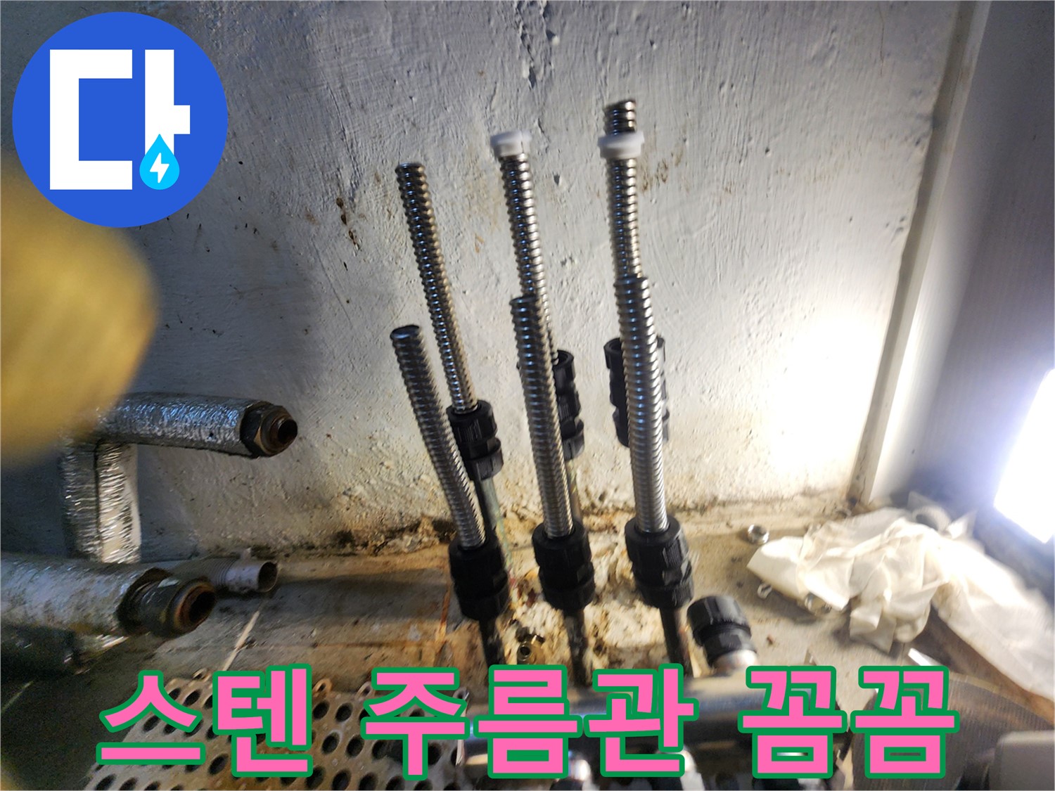 신월동 누수 - 꼼꼼한 스텐 주름관 교체 시공 현장