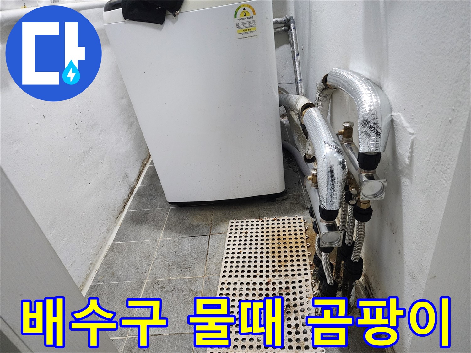 양천구 신월동 한일주택 세탁기 - 배수구 주변 물때 및 곰팡이 제거