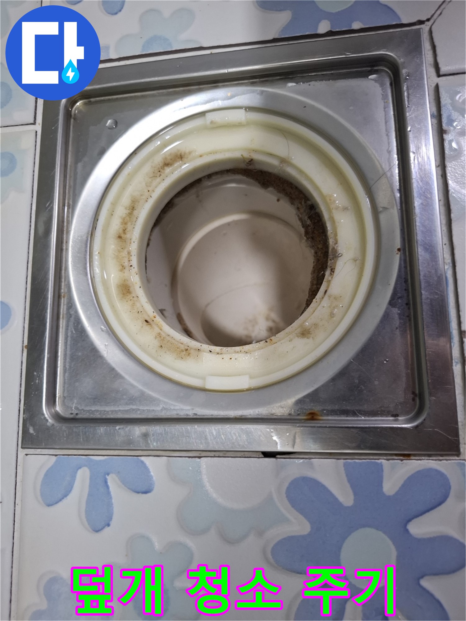 욕실 배수구 덮개 청소 주기 - 누수