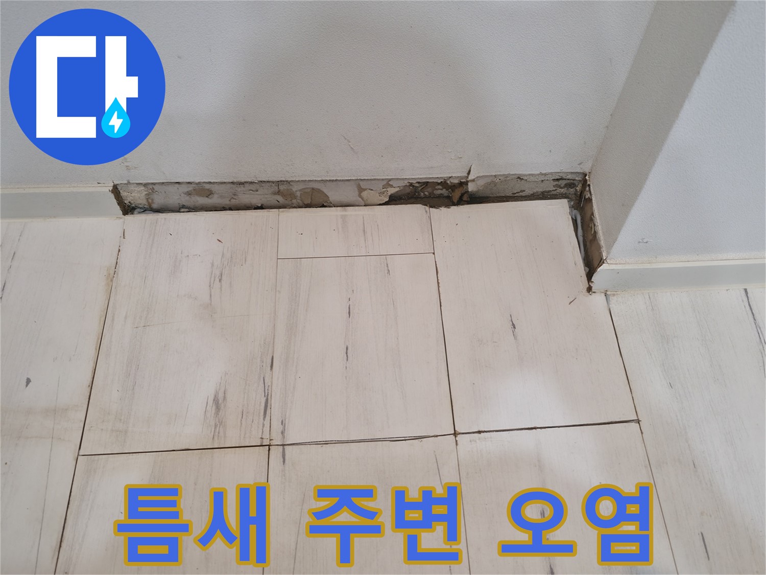 신림동 관악구 누수 - 틈새 주변 오염 확인 - 곰팡이 발생
